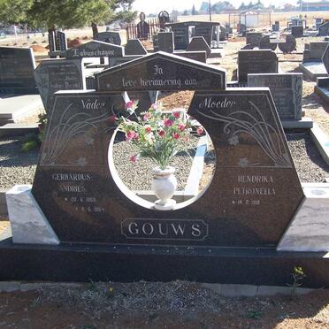 GOUWS Gerhardus Andries 1909-1984 &amp;  Hendrina Petronella 1910-
