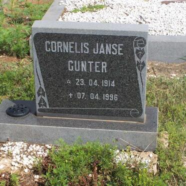 GUNTER Cornelis Janse 1914-1996