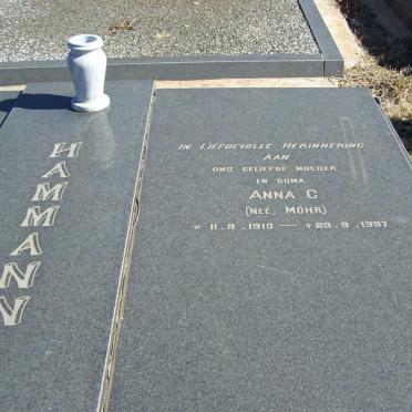 HAMMAN Johannes J. J. 1902-1978 &amp; Anna C. MOHR 1910-1997
