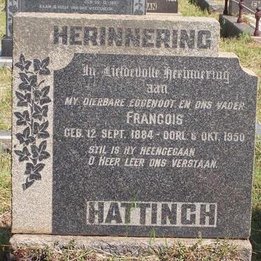 HATTINGH Francois 1884-1950