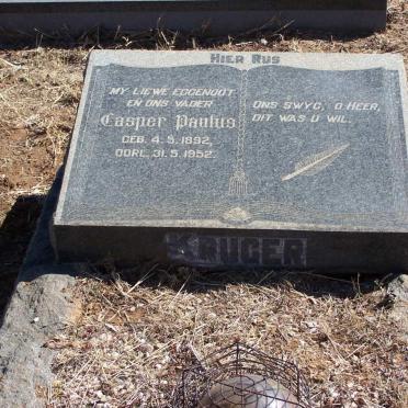 KRUGER Casper Paulus 1892-1952