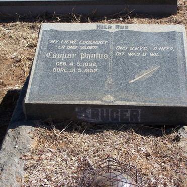 KRUGER Casper Paulus 1892-1952