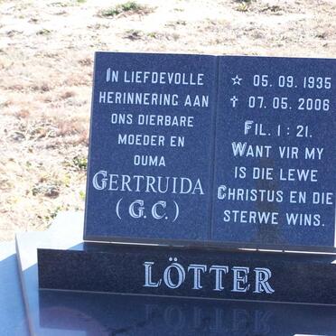LOTTER Gertruida C. 1935-2006