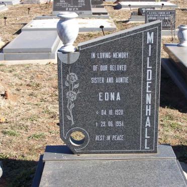 MILDENHALL Edna 1920-1994