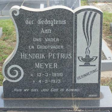 MEYER Hendrik Petrus 1890-1973