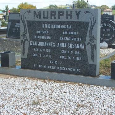 MURPHY Izak Johannes 1910-1998 &amp; Anna Susanna 1915-1989