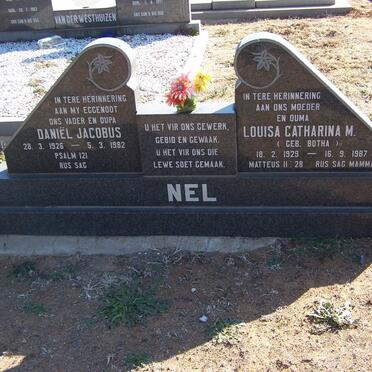NEL Daniel Jacobus 1926-1982 &amp; Louisa Catharina M. BOTHA 1929-1987