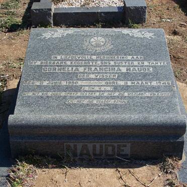 NAUDE Cornelia Francina nee VISSER 1900-1946