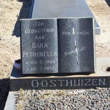 OOSTHUIZEN Sara Petronella 1925-1977