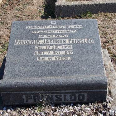 PRINSLOO Frederik Jacobus 1895-1947
