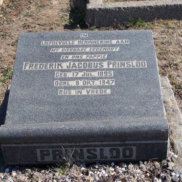 PRINSLOO Frederik Jacobus 1895-1947