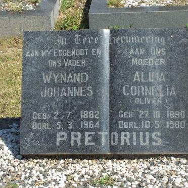 PRETORIUS Wynand Johannes 1882-1964 &amp; Alida Cornelia OLIVIER 1890-1980