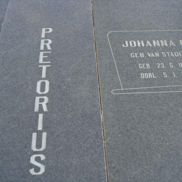 PRETORIUS Johanna C. nee VAN STADEN 1898-1976