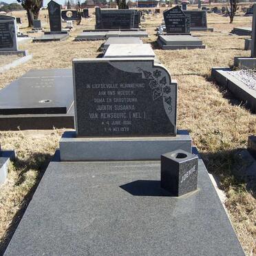 RENSBURG Judith Susanna, van nee NEL 1896-1979