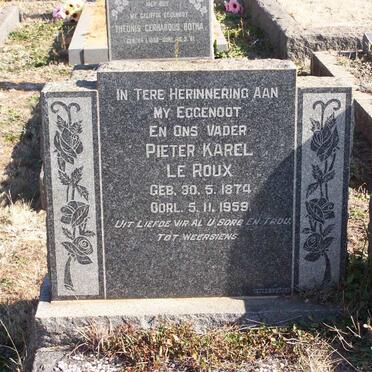 ROUX Pieter Karel, le 1874-1959