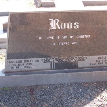 ROOS Jacobus Ignatius 1909-1992 &amp; Maria M. HAMMAN 1907-1981