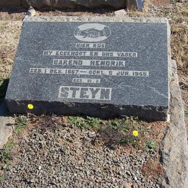 STEYN Barend Hendrik 1867-1945