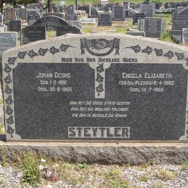 STEYTLER Johan Georg 1881-1955 &amp; Engela Elizabeth DU PLESSIS 1882-1955
