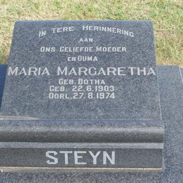 STEYN Maria Margaretha nee BOTHA 1903-1974