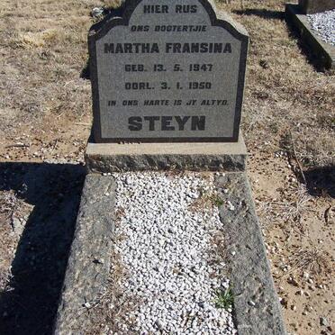 STEYN Martha Fransina 1947-1950