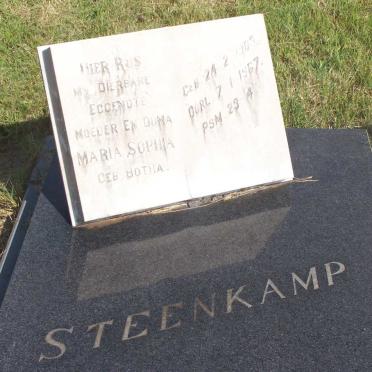 STEENKAMP Maria Sophia nee BOTHA 1903-1967