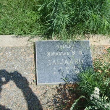 TALJAARD Johannes N.B. 18??-1955