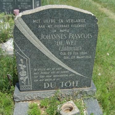 WET Johannes Francois, de 1904-1955