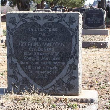 WYK Georgina, van nee BEYERS 1868-1956