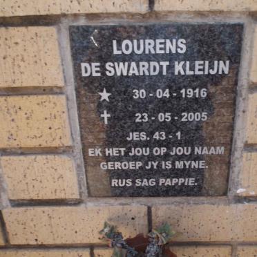LOURENS De Swartdt Kleijn 1916-2005