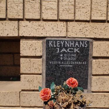KLEYNHANS Jack 1945-2010