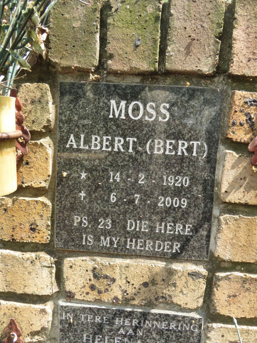MOSS Albert 1920-2009
