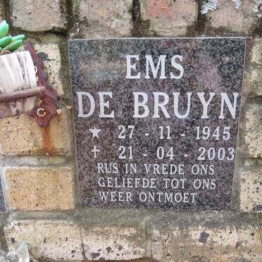 BRUYN Ems, de 1945-2003