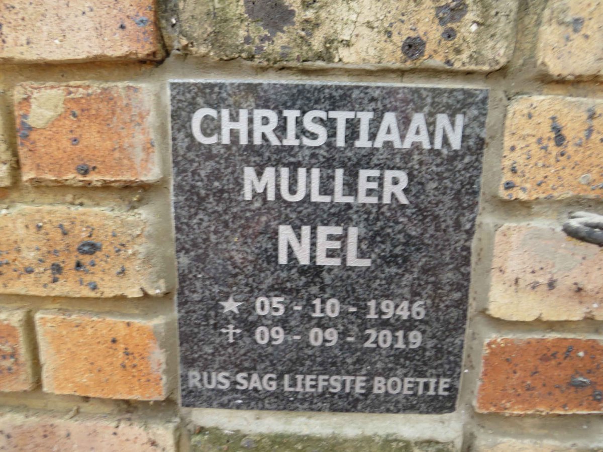 NEL Christiaan Muller 1946-2019