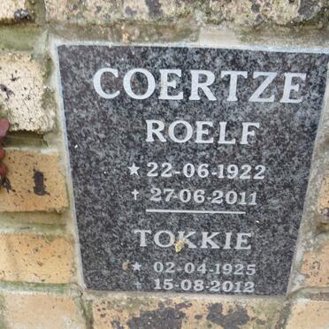 COERTZE Roelf 1922-2011 & Tokkie 1925-2012