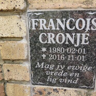 CRONJE Francois 1980-2016