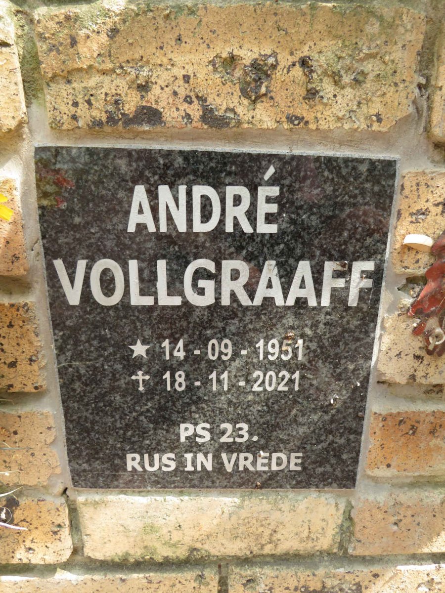 VOLLGRAAFF Andre 1951-2021
