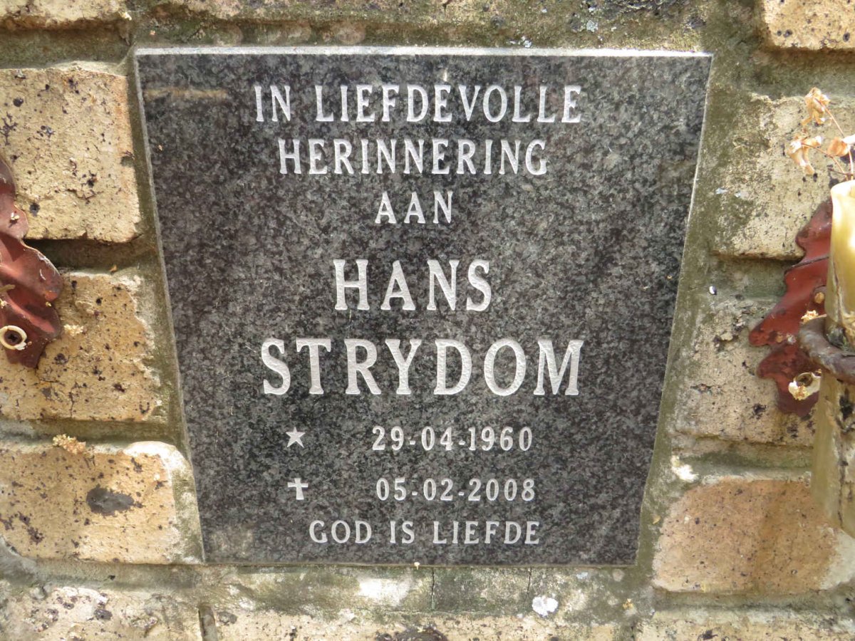 STRYDOM Hans 1960-2008