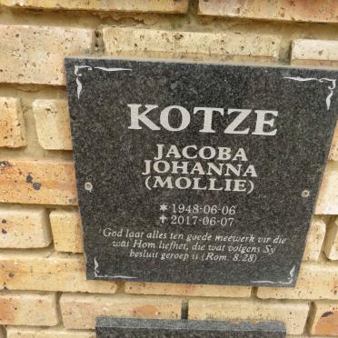 KOTZE Jacoba Johanna 1948-2017