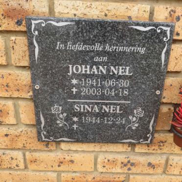 NEL Johan 1941-2003 & Sina 1944-