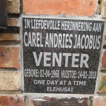 VENTER Carel Andries Jacobus 1968-2018
