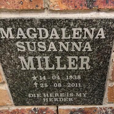MILLER Magdalena Susanna 1938-2011