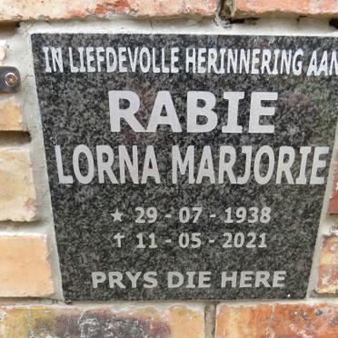 RABIE Lorna Marjorie 1938-2021