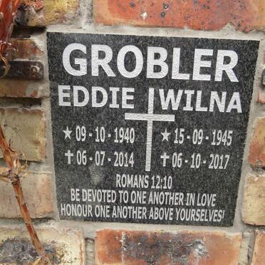 GROBLER Eddie 1940-2014 & Wilna 1945-2017