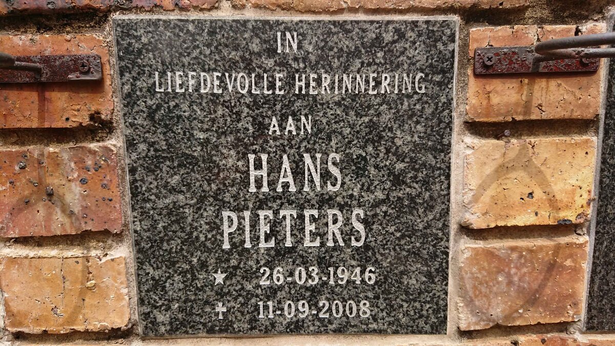 PIETERS Hans 1946-2008