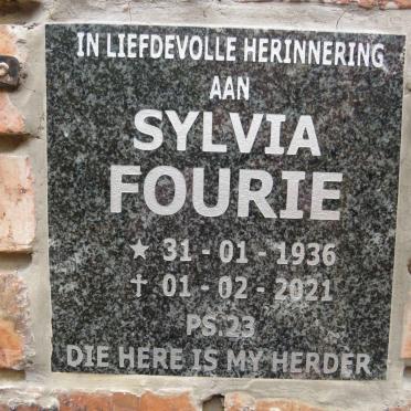 FOURIE Sylvia 1936-2021