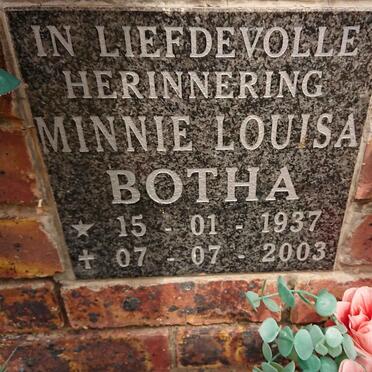 BOTHA Minnie Louisa 1937-2003