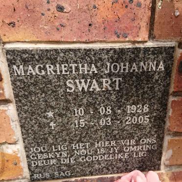 SWART Magrietha Johanna 1928-2005