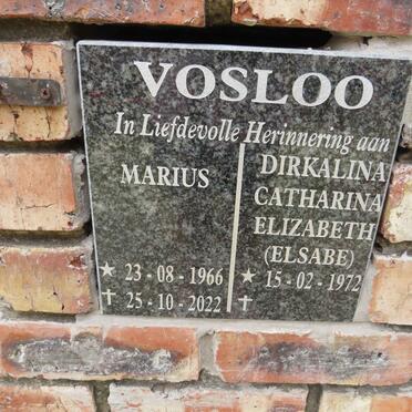 VOSLOO Marius 1966-2022 & Dirklina Catharina Elizabeth 1972-
