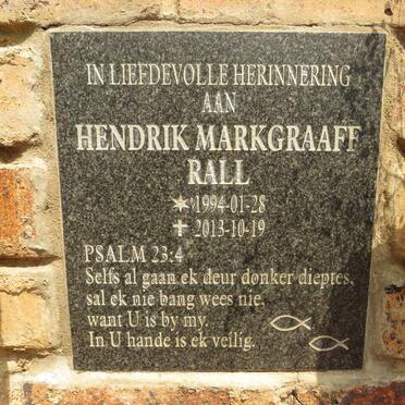 RALL Hendrik Markgraaff 1994-2013