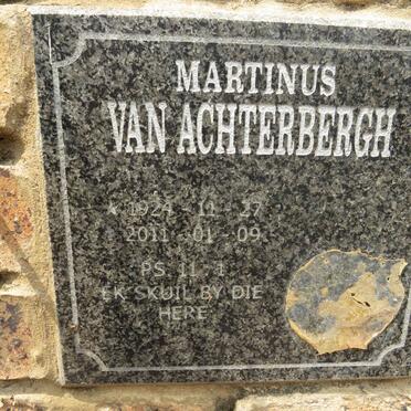 ACHTERBERGH Martinus, van 1924-2011